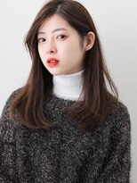 エメリヘアー(Emeli Hair) チョコレートブラウンとストレートのセミロング 