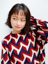 ルティア(Lutia)&nbsp;シースルーバング  ナチュラルブラウン 切りっぱなしボブ★★