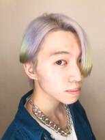 オブヘアーギンザ(Of HAIR GINZA) 【韓国マッシュ】ホワイトカラー♪ユニコーングラデーション