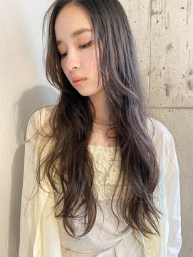 ルービック 枚方(Rubik's) ブリーチなし暗髪透明感カラー/ゆるふわデジタルパーマ