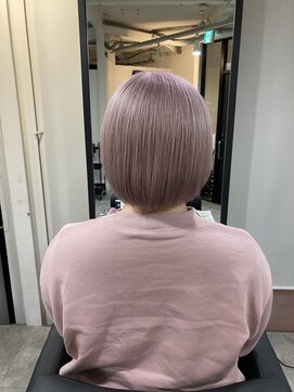 ラフ 難波店(LAFF) #黒髪#ボブルフ#ネビージュ#小顔#ワンレン