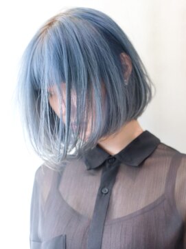 アイティーバイアルバム 下北沢店(IT by ALBUM) ブルーボブ_ショコラベージュボブルフベビーバング_ba348961