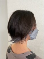 グリー ヘアープロデュース(Gree hair produce)&nbsp;【Gree小川真由美】インナーカラー*シルバーアッシュ*ショート