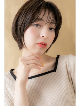 カバーヘア イヴ 戸頭店(COVER HAIR EVE) シースルーバング黒髪マッシュルームヘア312Y戸頭30代40代50代