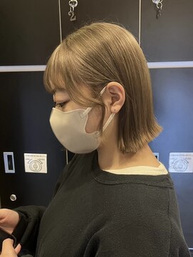 インク サカエ(inq sakae) ハイトーンボブ/ハイトーンカラー/ダブルカラー/外ハネボブ