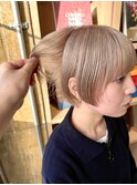 ショートボブ × ホワイトベージュ (2)【liblo】