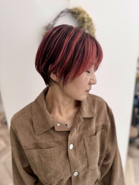 ルヴェール 茜部店(Le Vert) アンブレラカラーのデザインショート☆