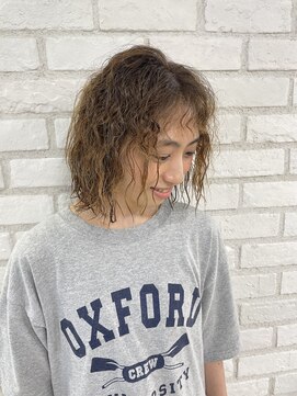 アッシュ 稲田堤店(Ash) 無造作スパイラルパーマ×レイヤーボブ