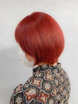 アンバランスオオサカ(UNBALANCE OSAKA)&nbsp;★レッド/ワインレッド/ハンサムショート/小顔レイヤー【JUNYA】