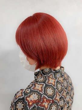 アンバランスオオサカ(UNBALANCE OSAKA) ★レッド/ワインレッド/ハンサムショート/小顔レイヤー【JUNYA】