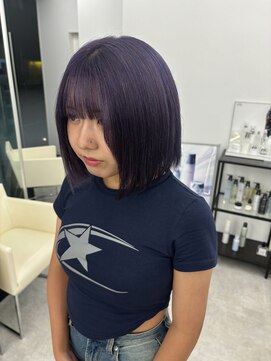 ブラウン(Brown) #haru 色落ち気になる方に！ダークラベンダー