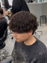 オーバルバイアピッシュ(OVARL by apish) 波巻きスパイラルメンズパーマツイストツイスパ縦落ち