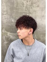 メンズサロン キング 梅田店(Men’s salon K!ng)&nbsp;波巻きツイストスパイラルパーマ/フェザーパーマ/眉毛/メンズ