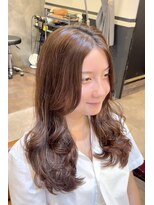 エント(ent)&nbsp;重めレイヤーカット＊オレンジブラウン