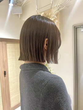 クーナバイトマト 横浜(Cuna by TOMTO) 【KANO】ボブ  切りっぱなしボブ  大人ボブ