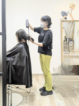マホラ(MAHORA)の写真/最初から最後までマンツーマン施術！一人ひとりの髪質やクセを見極め、あなたにピッタリのスタイルへ☆