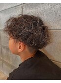 キッズカット×スパイラルパーマ×メッシュ