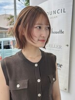 ソレイユトウキョウシブヤ(SOLEIL TOKYO shibuya)&nbsp;ミディアムレイヤー顔まわりレイヤーボブミディ王道ベージュ