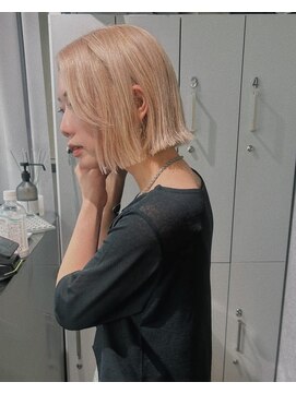 リラス 博多(rilas) 外はねボブ 髪質改善 ダブルカラー ブリーチ