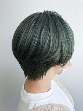 セットアップ 岡山北長瀬店(SET-UP) ダブルカラーオリーブショートケアブリーチ/北長瀬/問屋町