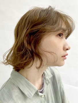 ピークアブー アヴェダ ギンザシックス(PEEK-A-BOO AVEDA GINZASIX) ボブパーマ　大人可愛い　ふんわり　前髪ありボブ