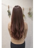 大人可愛い＊まろやかピンクラベンダー×美髪ロングレイヤー