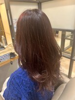 ヘア ルーナ バイ アプリーレ(hair lune by Aprire)&nbsp;ゆるふわハッシュカットロングヘア×透明感ブラウン艶カラー