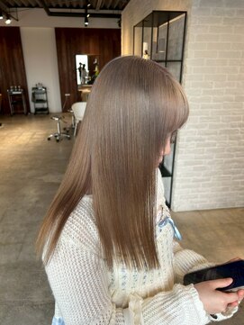 クラン バイ ナチュラル(clan by Natural) ミルクティーベージュ/ブリーチなしダブルカラー/透明感カラー