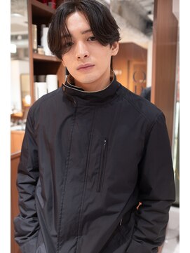 オーパスバイアンブルリュクス 池袋(Opus by ambleluxe) メンズカット/センターパート/ニュアンスパーマ