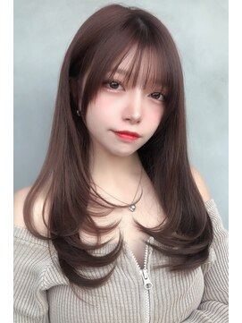 バームヘア(balm hair) 韓国風ハッシュカット◎顔周りレイヤー×暗髪グレージュ