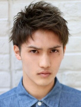 テン 心斎橋(tenn.) ツーブロックマッシュショートレイヤースパイキーショートヘア