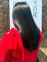 美々百花 ザスパ(美々百花 theSPA) ダークブルー 髪質改善トリートメント ヘッドスパ 黒髪 艶髪