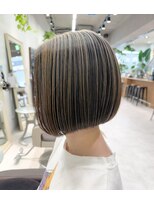 ユニークバイケンジ 町田(unique KENJE) アンブレラカラー×ワンレンボブ K1