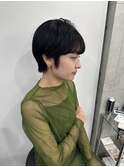 小顔ひし形 レイヤーカット 透明感カラー