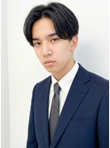 好印象メンズパーマ毛流れダウンパーマセンターパートナチュラル