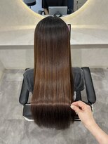 ホワイト(WHITE) 縮毛矯正 美髪矯正 髪質ストレート ロングヘア