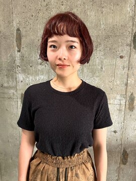 ノエマ イチノミヤ(NOEMA ICHINOMIYA) 癖を生かしたミニボブ