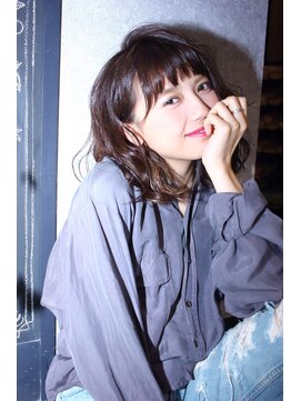 ロンド ルージュ 銀座店(Lond rouge) 【佐藤詩穂】黒髪でもお洒落に！パーマで艶やかに