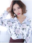 可愛いと柔らかを両立した無造作ミディアム☆