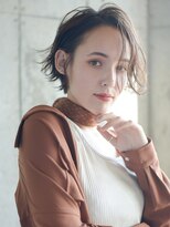 エムクランメイクス 原宿 表参道(m.clan MAKE'S)&nbsp;毛先パーマ ことりベージュ マニッシュショート フレンチボブ