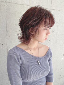 アール ヘアー デザイン(r hair design) 【r hair design】外ハネひし形ミディ