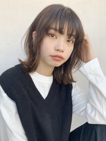 アイティー バイ アルバム 浦和店(IT by ALBUM) アッシュミディアムスタイル_セシルカットココアブラウン_77142