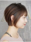 360度どの角度から見ても美しいシルエットのショートボブ