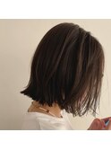 切りっぱなしボブ