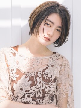 フォト 新宿(foto) グレーベージュ前髪パーマレイヤーカットダブルカラー髪質改善