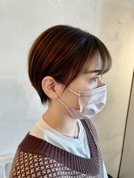 ベレッタ 楠葉店(veretta.) 王道可愛いショートボブ  喜多朝也/30代/40代/50代/丸みショート