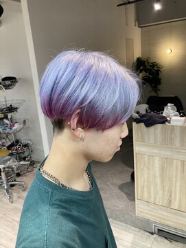 コワファーストナガサキシャンプーボーイ(COIFF1RST NAGASAKI SHAMPOO BOY) デザインカラー 裾カラー