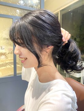 ネオリーブルカ 御茶ノ水店(Neolive Luca) 結んでも可愛い!韓国分顔周りレイヤー 黒髪