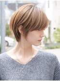 20代30代40代◎小顔前髪ショートボブグレージュカラー新宿代々木