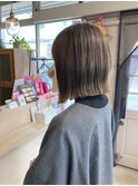 レイヤーボブ/外ハネボブ/大人ショート/ニュアンスカラー[千葉〕